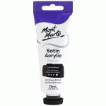 Satin Acrylic Paint 75ml Tube -Lamp Black