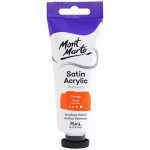 Satin Acrylic Paint 75ml Tube - Orange