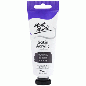 Satin Acrylic Paint 75ml Tube - Paynes Grey