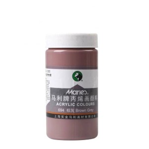 Acrylic Colour 300ml Brown Grey