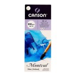 Canson Montval Watercolor 300 GSM Cold Pressed 17.5 x 7 cm Mini Art Book with 1 Watercolor Brush