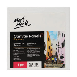 Canvas Panels Pack 5 pc (4 x 4in)