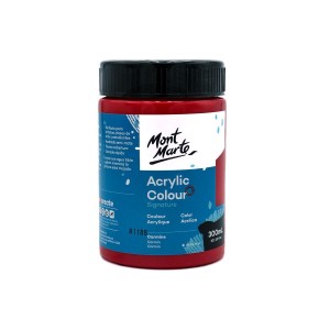 Acrylic Colour Paint 300ml- Carmine