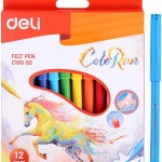 DELI ColoRun Felt Tip Pens