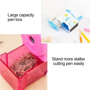 DELI Rotary Pencil Sharpener Pink/Blue (E0641 )