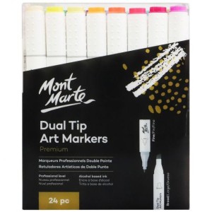 Dual Tip Art Markers Premium 24pc