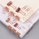 Deli Rosegold Paperclip Box 72 pc