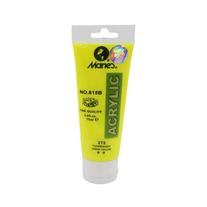 Maries Acrylic Colour Paint 75ml- Fluorescent Lemon Yellow