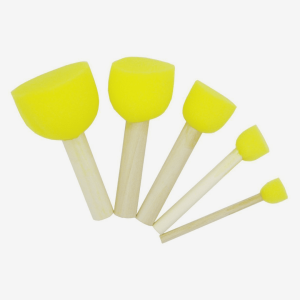 Yellow Foam Brush  set