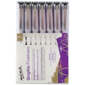 Graphic Fineliners Set Premium 7pc