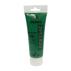 Maries Acrylic Colour Paint 75ml- Green Mid