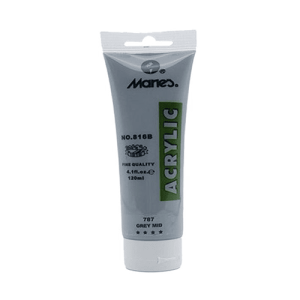 Maries Acrylic Colour Paint 75ml- Grey Mid