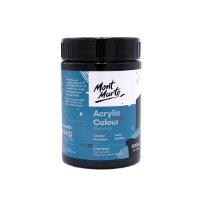 Acrylic Colour Paint 300ml- Lamp Black