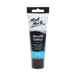 Acrylic Colour Paint 75ml- Lamp Black