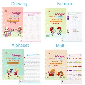 Magic Practice Copybook for Kids, Reusable - Number & Letter Tracing Books, Drawing & Math Practice Books