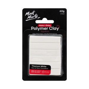 Make n Bake Polymer Clay  60g Titanium White