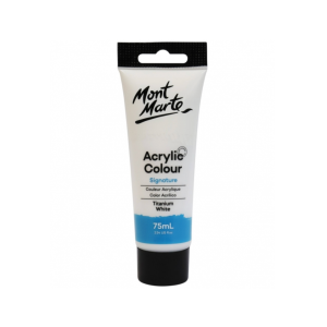 Acrylic Colour Paint 75ml- Titanium White