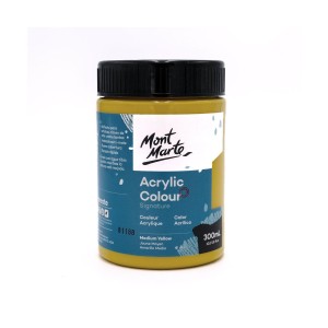 Acrylic Colour Paint 300ml- Medium Yellow