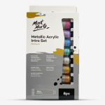 Metallic Acrylic Paint Intro Set 8pc x 18ml