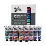 Metallic Acrylic Paint Set Premium 8pc x 36ml