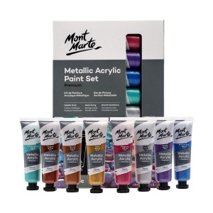 Metallic Acrylic Paint Set Premium 8pc x 36ml