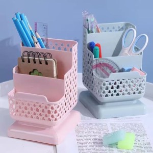 MH Desktop Storage Box Pen Holder Desk Accessories Pencil Solid Storage Box