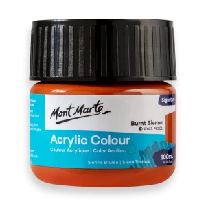 Mont Marte Acrylic Colour Paint 100ml (Burnt Sienna)