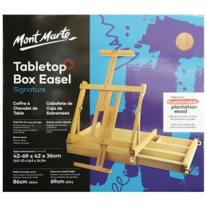 Mont Marte Brush Box Desk Easel