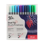 Dual Tip Brush/Fineliners Signature 48pc