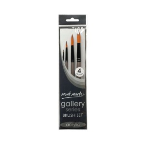 Gallery Series Brush Set Acrylic 4pce