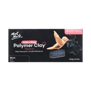 Make n Bake Polymer Clay 400g - Black