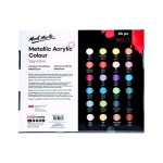 Metallic Acrylic Colour Paint Set 24pc x 36ml