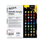 Metallic Acrylic Colour Paint Set  36pc x 36ml