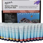 Mont Marte Water Mixable Oil Paint Set, 36 Piece, 18ml Tubes