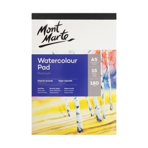 Watercolour Pad German Paper A5 180gsm 15 Sheet