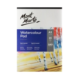 Watercolour Pad German Paper A3 180gsm 15 Sheet