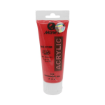 Maries Acrylic Colour Paint 75ml- Permanent Red