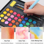 Keep Smiling 45 Colors Solid Watercolor Paint Set for Drawing Pigment