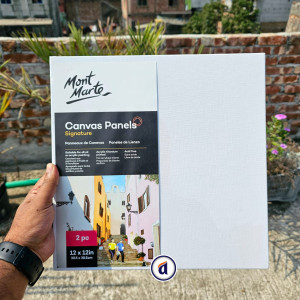 Mont Marte Canvas Panels 2pc (12x12in)