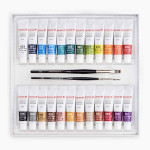 Camel Artist Acrylic Colors- 24 Shades 9ml, 1 shade in 20 ml with mediums and brushes