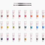 Camel Artist Acrylic Colors- 24 Shades 9ml, 1 shade in 20 ml with mediums and brushes