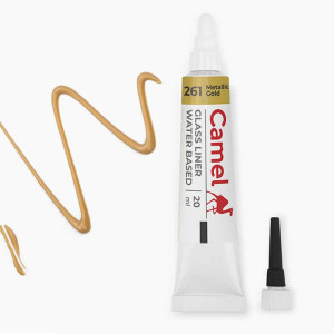 Camel Glass Liners 20ml - Metallic Gold