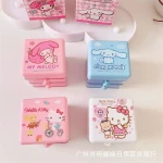 Cartoon cute soft girl double-layer desktop drawer storage box