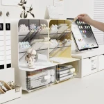 Pen Organizer for Desk, Desk Organizer with Drawer