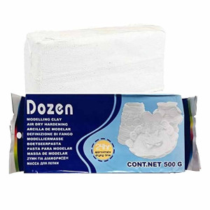 Dozen Modeling Clay 500g - White