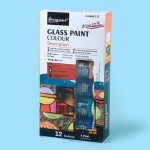 Giorgione Glass Paint 25ml 12 Colour Set