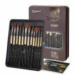 Giorgione Nylon Hair Artist Painting Brush Set 12pc