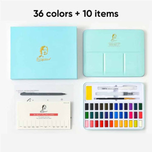 Giorgione Solid Watercolour Setting Box With Gift Package 36pcs
