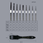 Giorgione Woden Box Black Swan Watercolor Brushes Set 10 Pcs