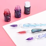 Glass Pen Dip Pen Set Student Crystal Pen Gift Box